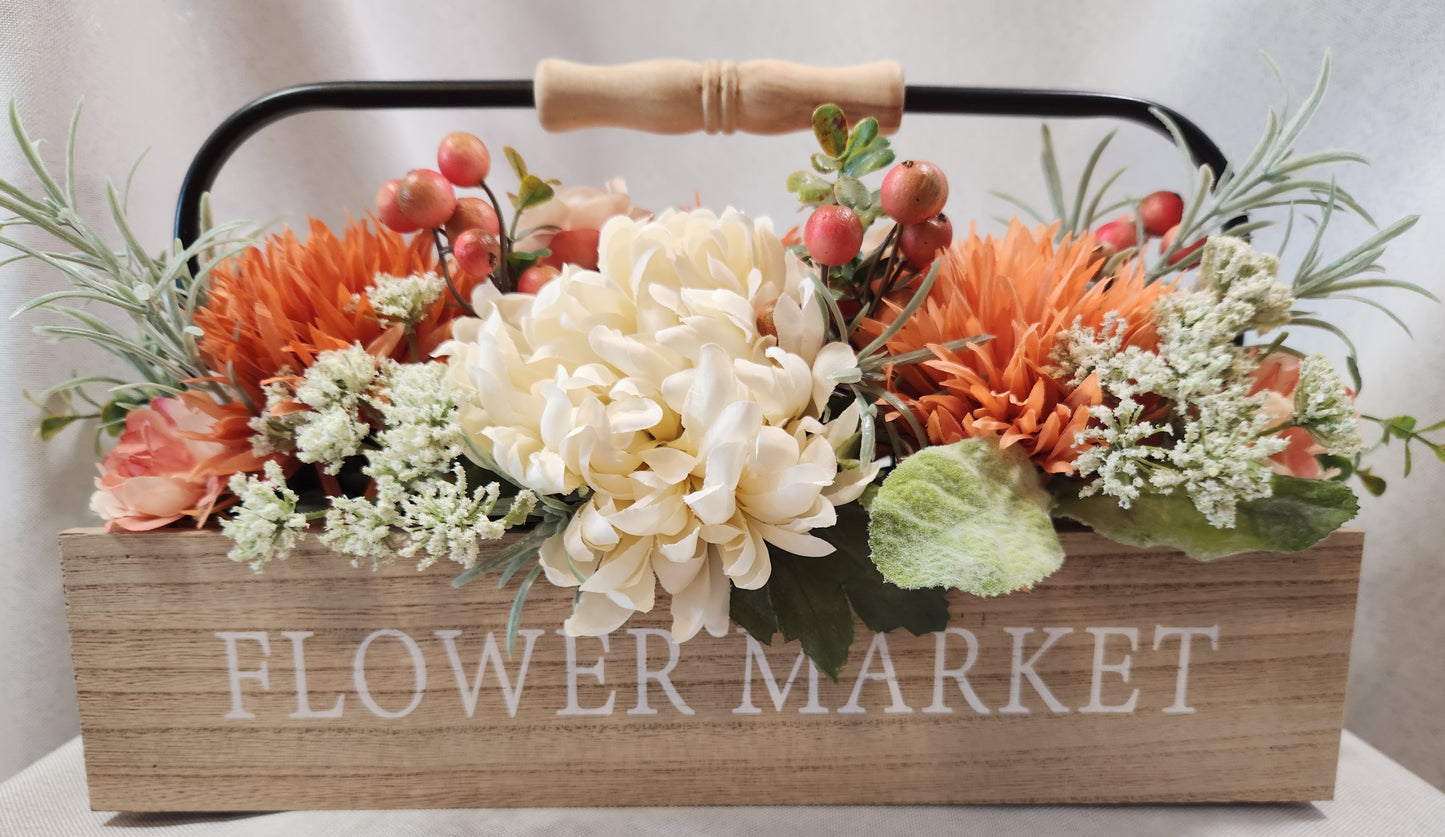 Coral Floral Tote
