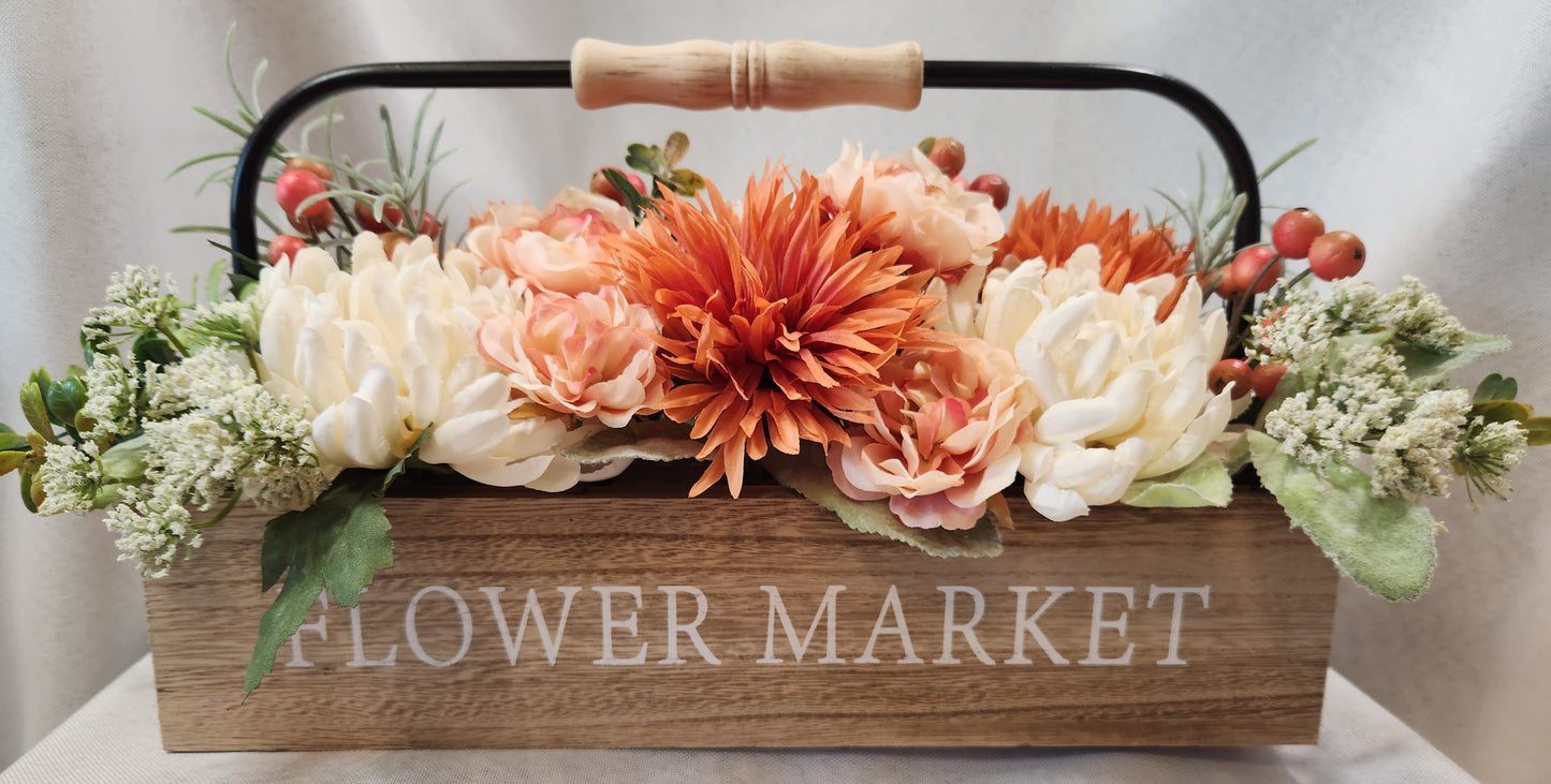 Coral Floral Tote