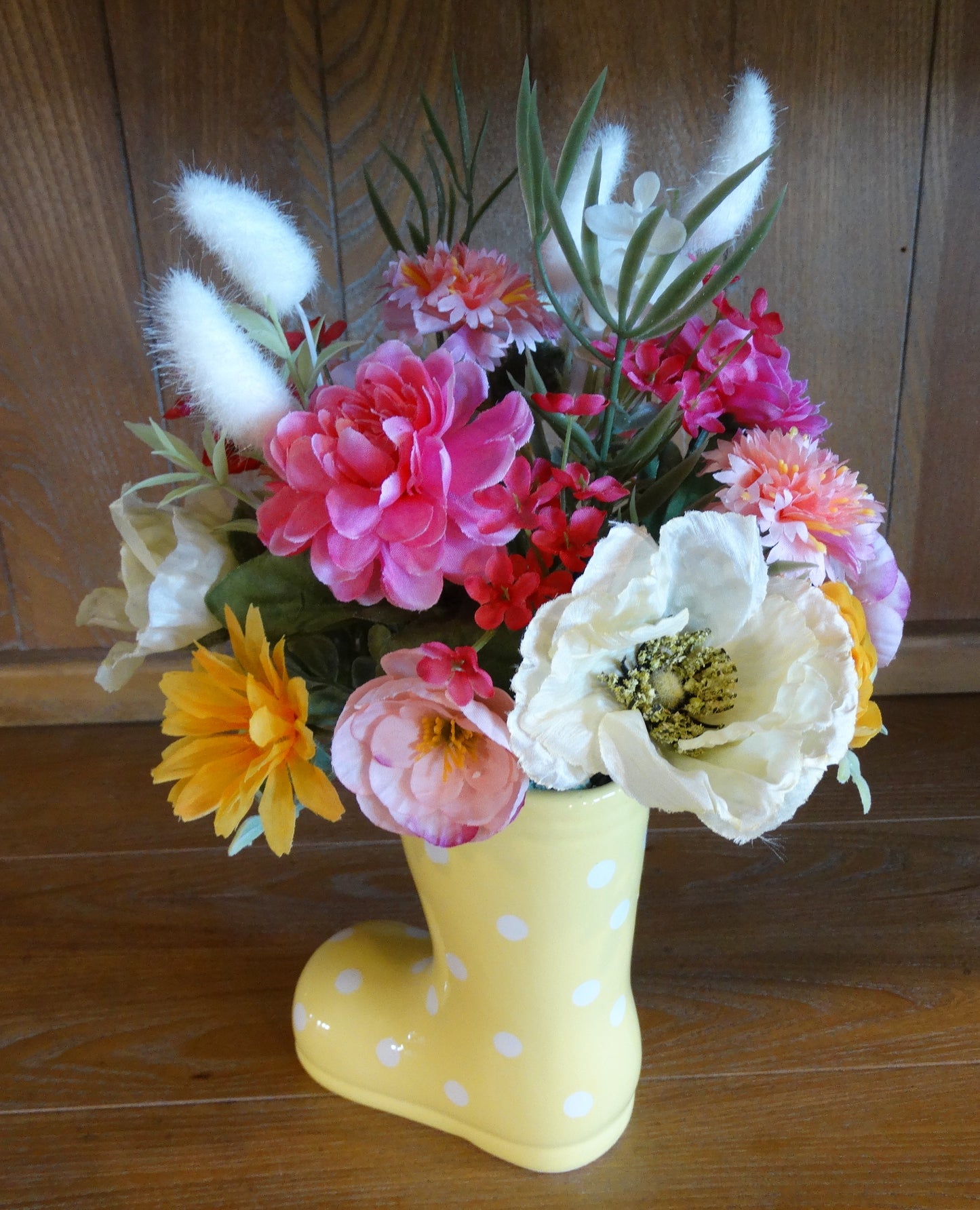 Yellow Rain Boot Arrangement