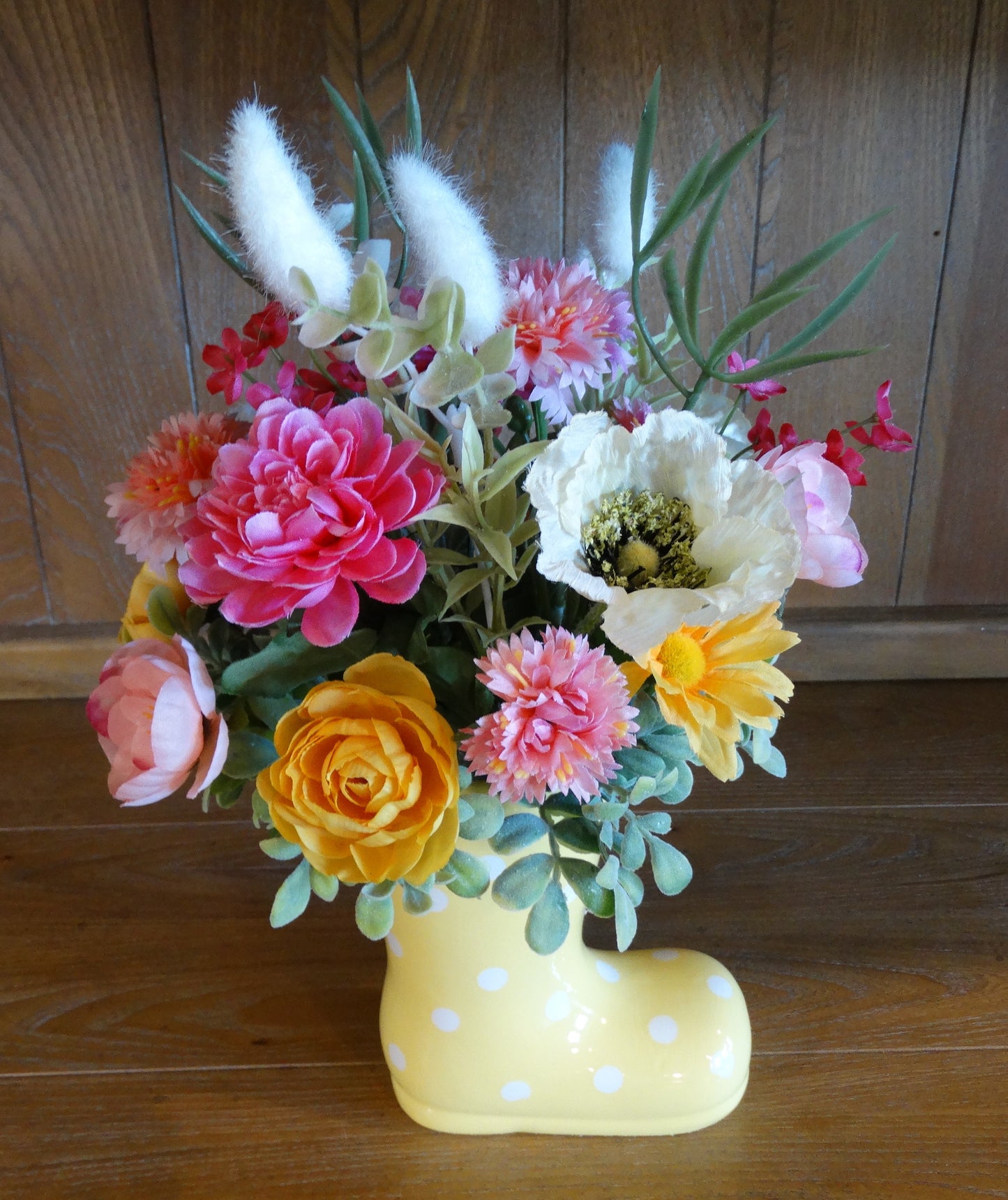 Yellow Rain Boot Arrangement