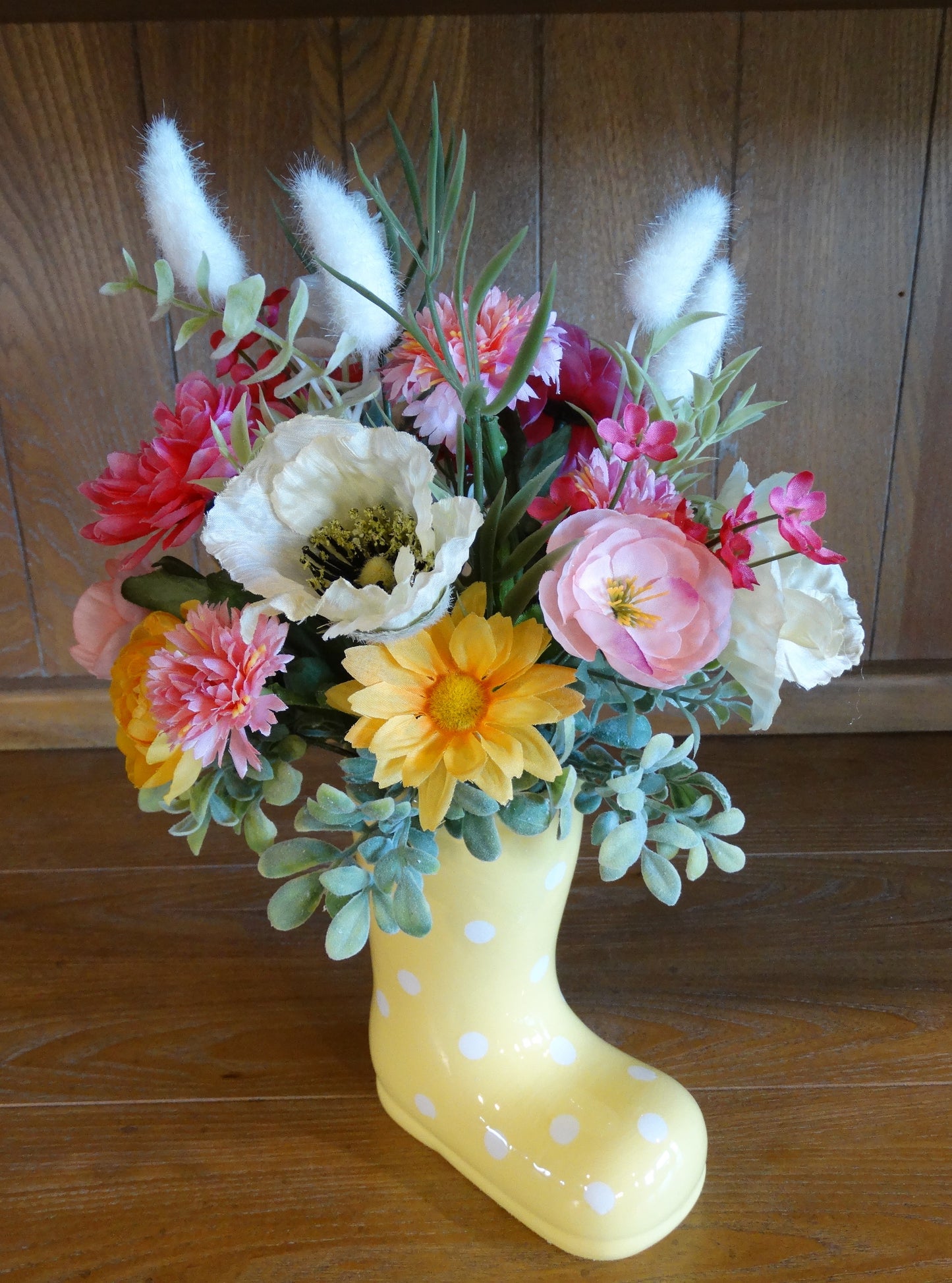 Yellow Rain Boot Arrangement