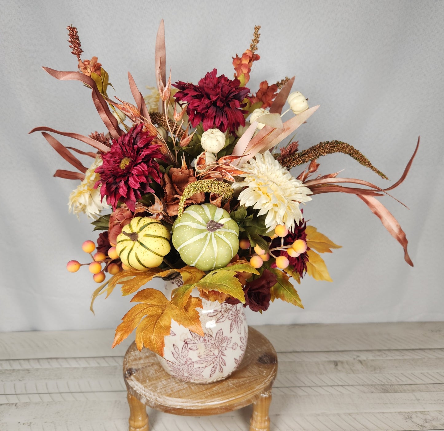 Autumn Pumpkin Pitcher Centerpiece