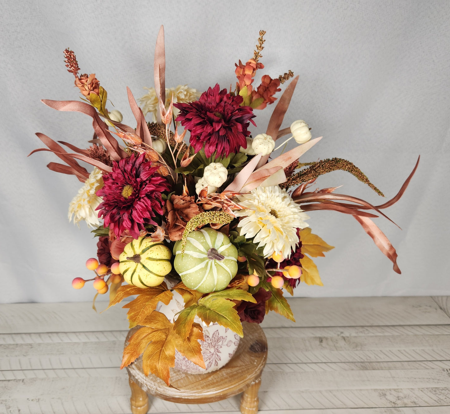 Autumn Pumpkin Pitcher Centerpiece