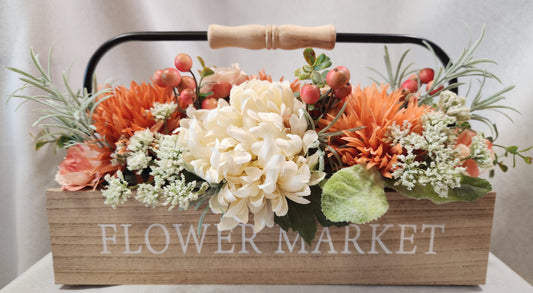 Coral Floral Tote