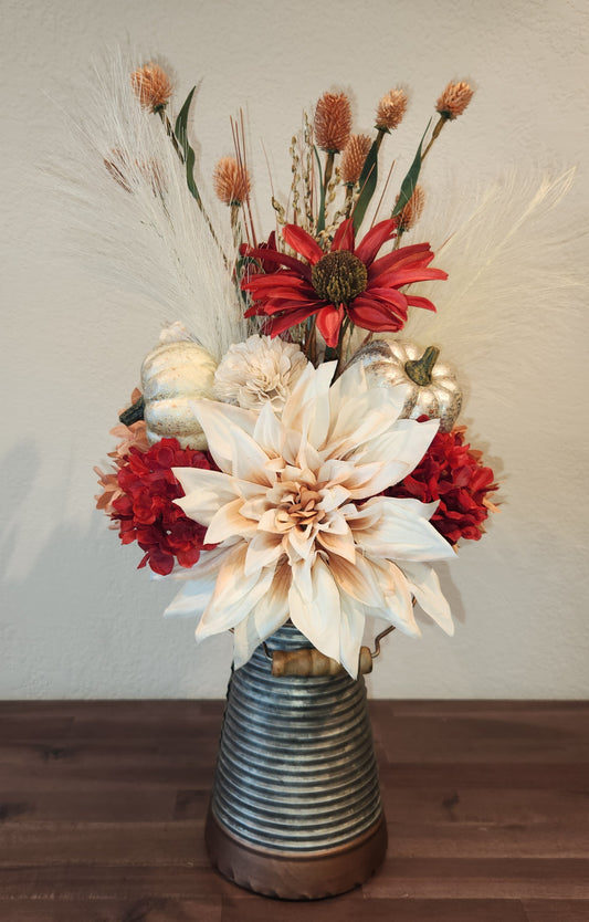 Farmhouse Dahlia Pitcher