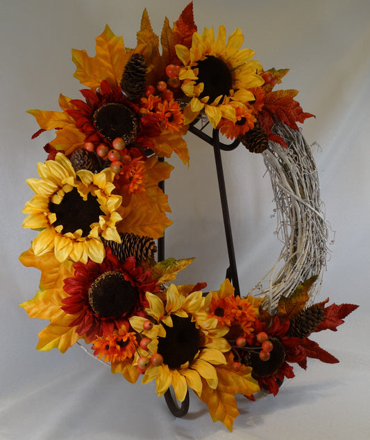 Fall Sunflower Wreath