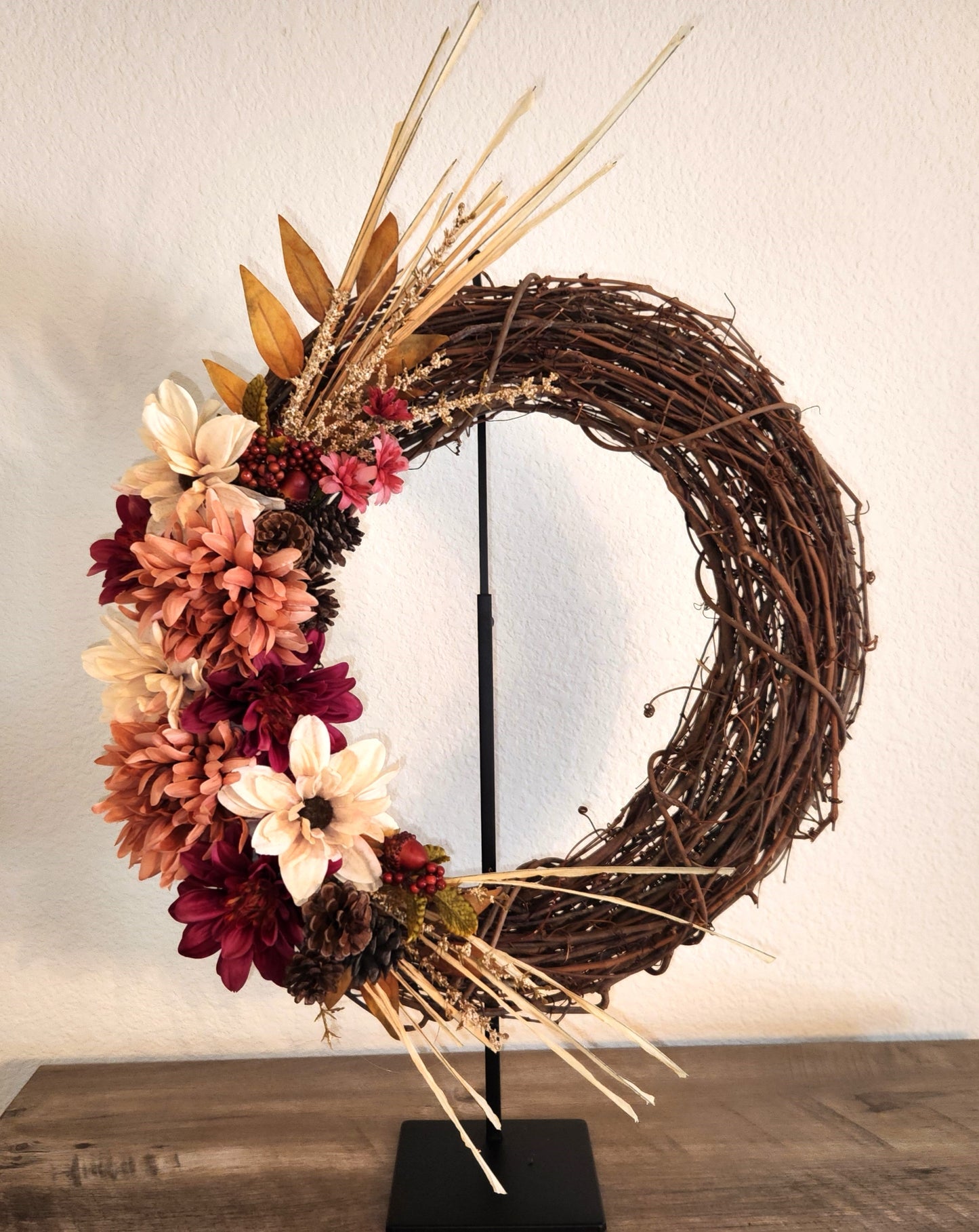 Burgundy Spray Wreath